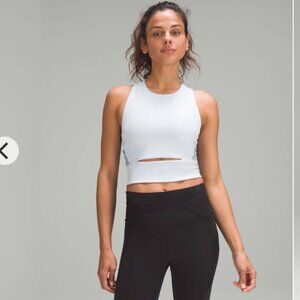 Lululemon Wunder Train Mesh Strap Tank Top in Powder Blue/Chambray